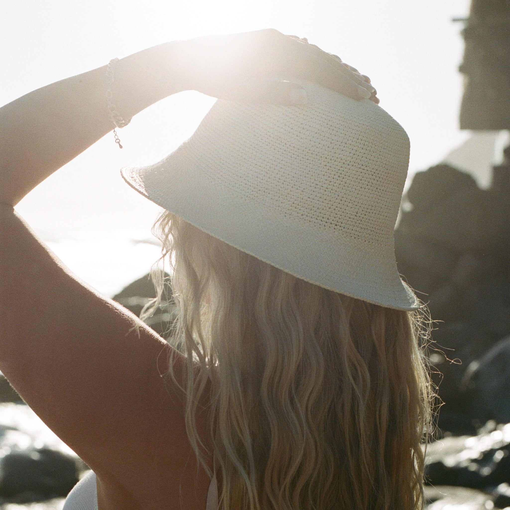beach straw hat, sun hat, women straw bucket hat
