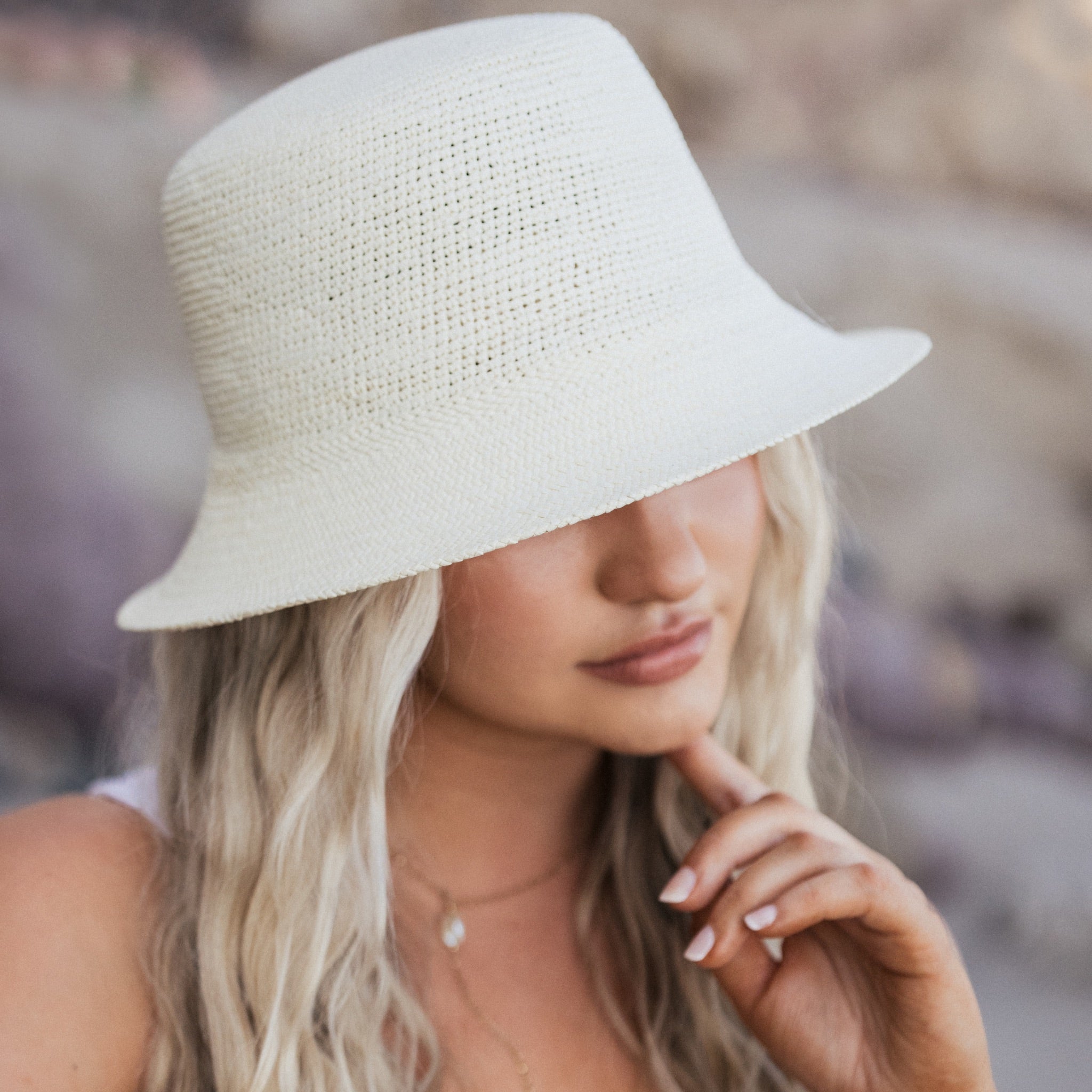 Ivy Ozzie straw bucket hat