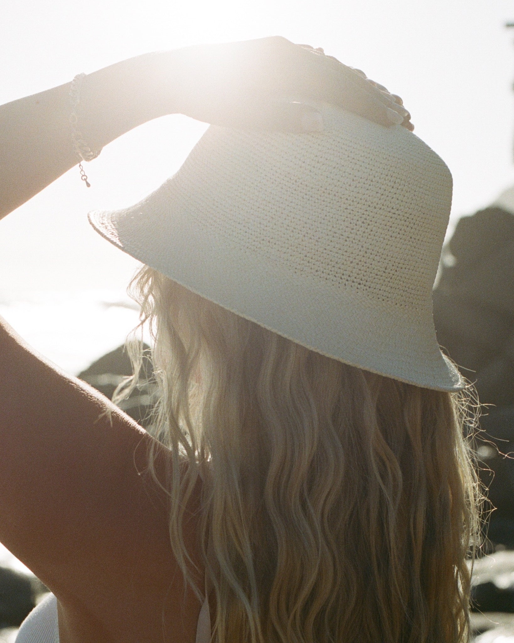 beach straw hat, sun hat, women straw bucket hat
