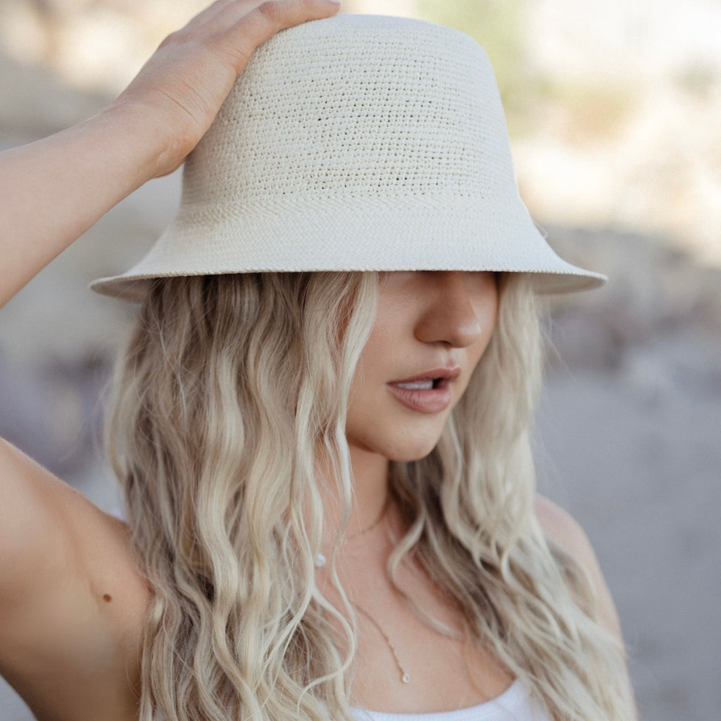beach straw hat, sun hat, women straw bucket hat